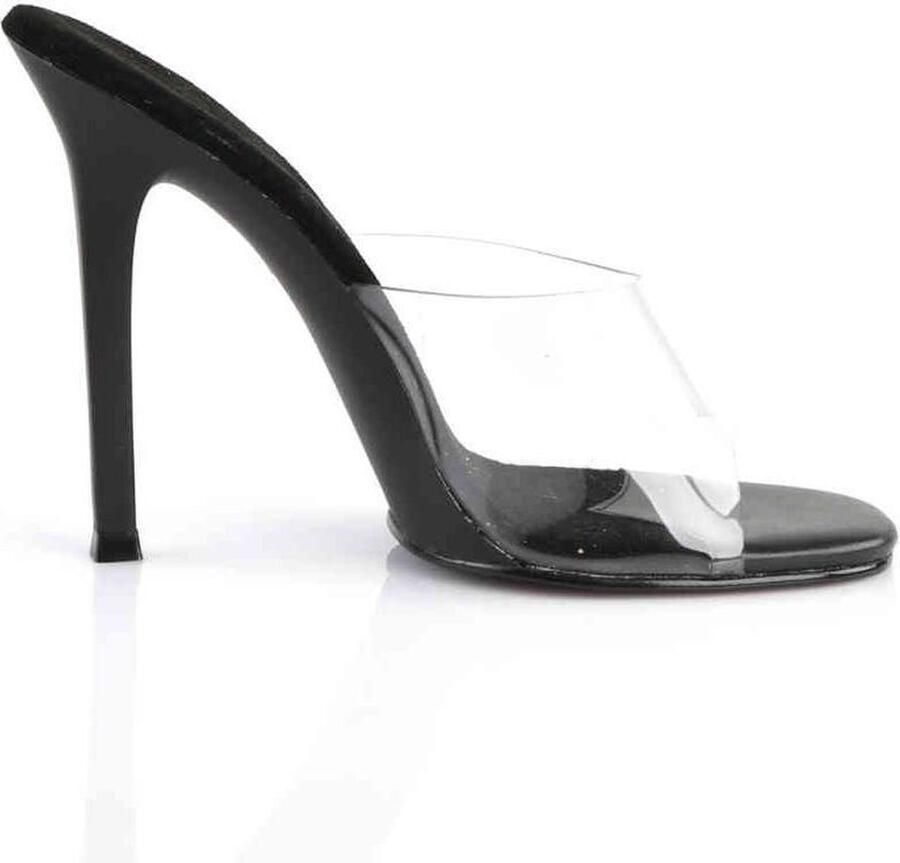Fabelicious Fabulicious Muiltjes met hak 36 Shoes GALA 01 Zwart Transparant