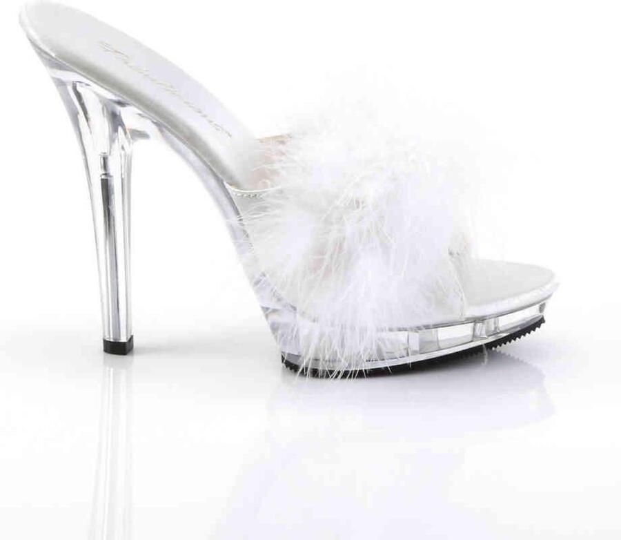 Fabelicious Fabulicious Muiltjes met hak 38 Shoes LIP 101 8 Wit Transparant - Foto 3