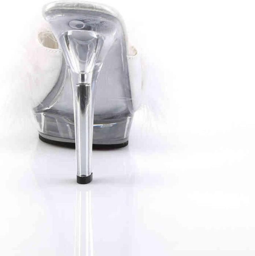 Fabelicious Fabulicious Muiltjes met hak 38 Shoes LIP 101 8 Wit Transparant