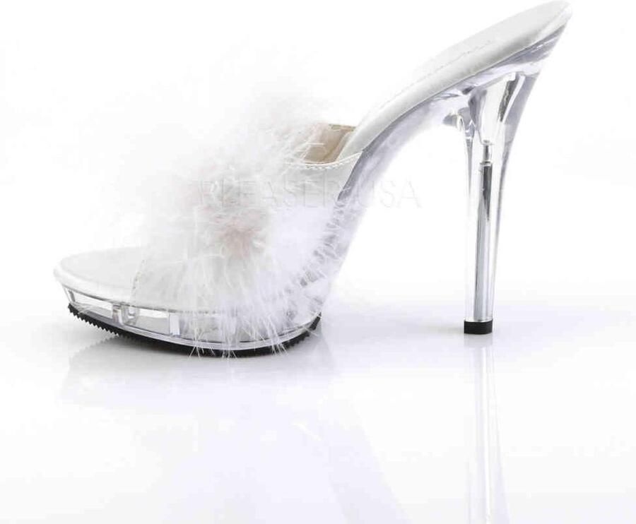 Fabelicious Fabulicious Muiltjes met hak 38 Shoes LIP 101 8 Wit Transparant - Foto 4