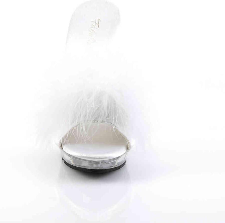 Fabelicious Fabulicious Muiltjes met hak 45 Shoes LIP 101 8 Wit Transparant - Foto 2