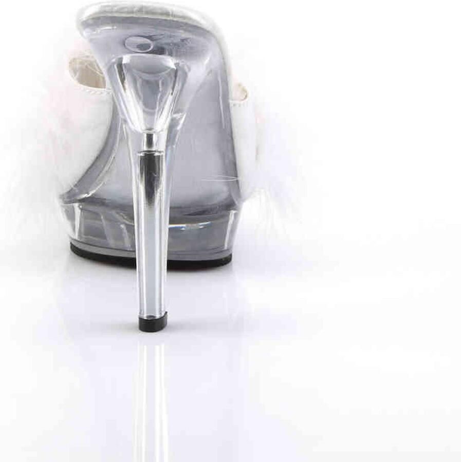 Fabelicious Fabulicious Muiltjes met hak 45 Shoes LIP 101 8 Wit Transparant
