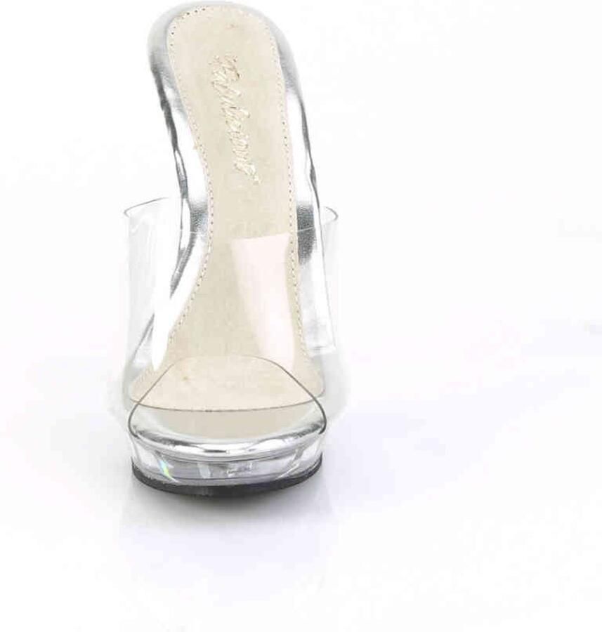 Fabelicious Fabulicious Muiltjes met hak 40 Shoes LIP 101 Zwart Zilverkleurig - Foto 3