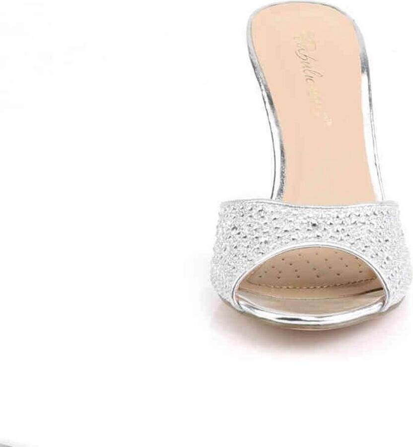 Fabelicious Fabulicious Muiltjes met hak 40 Shoes LUCY 01 Zilverkleurig