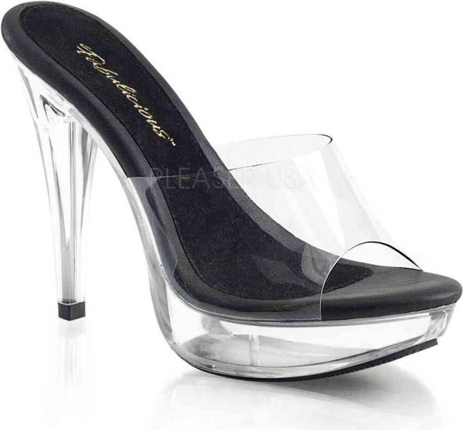 Fabelicious Fabulicious Muiltjes met hak 39 Shoes COCKTAIL 501 Zwart Transparant - Foto 2