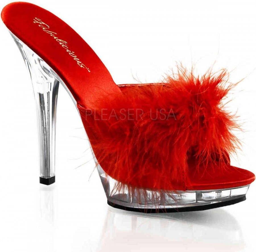 Fabelicious Fabulicious Muiltjes met hak 37 Shoes LIP 101 8 Rood