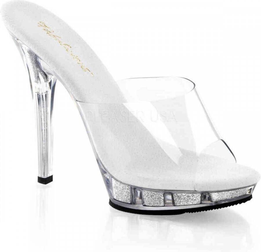 Fabelicious Fabulicious Muiltjes met hak 37 Shoes LIP 101 Transparant