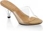 Fabelicious Fabulicious Muiltjes met hak 40 Shoes BELLE 301 Transparant Bruin - Thumbnail 3
