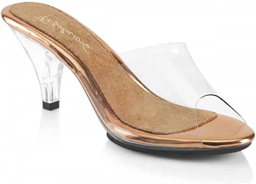 Fabelicious Fabulicious Muiltjes met hak 42 Shoes BELLE 301 Goudkleurig Transparant