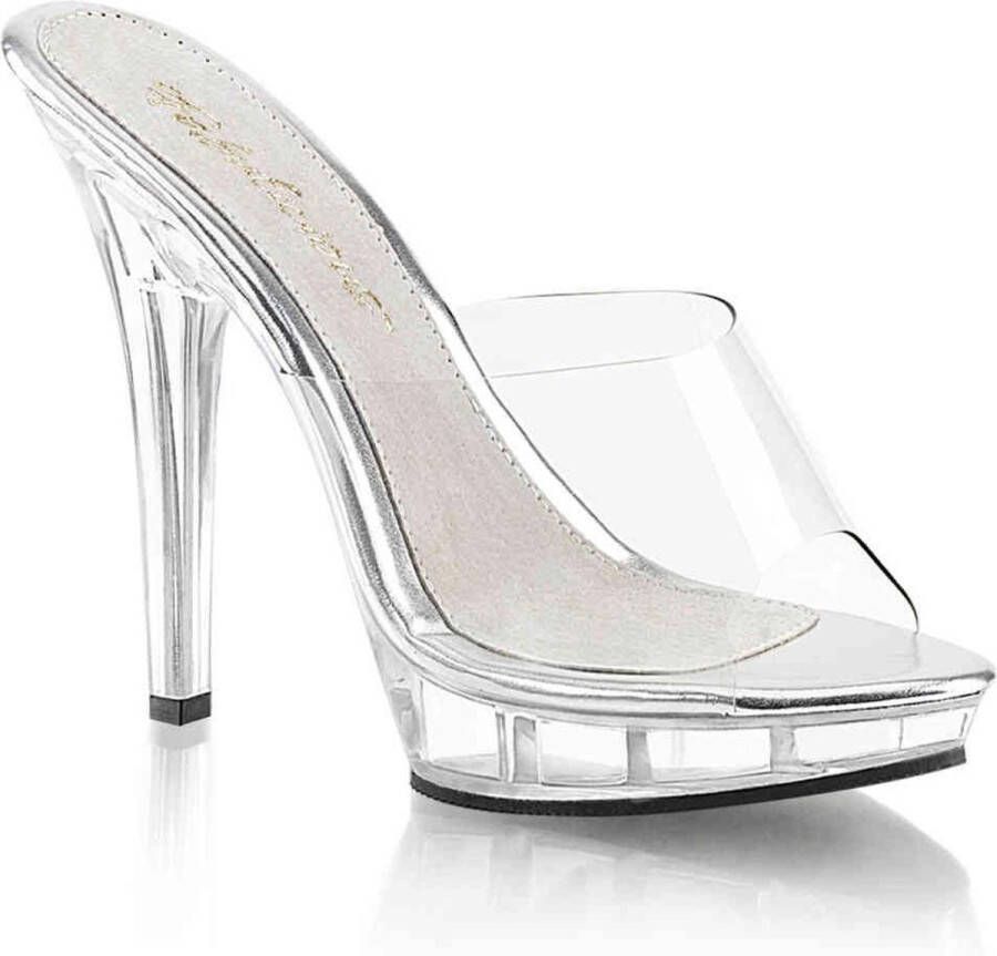 Fabelicious Fabulicious Muiltjes met hak 41 Shoes LIP 101 Zwart Zilverkleurig - Foto 1
