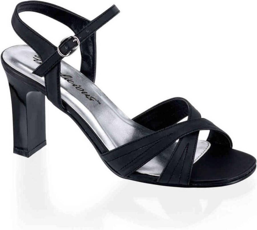 Fabulicious ROMANCE-313 Sandaal met enkelband 44 Shoes Zwart