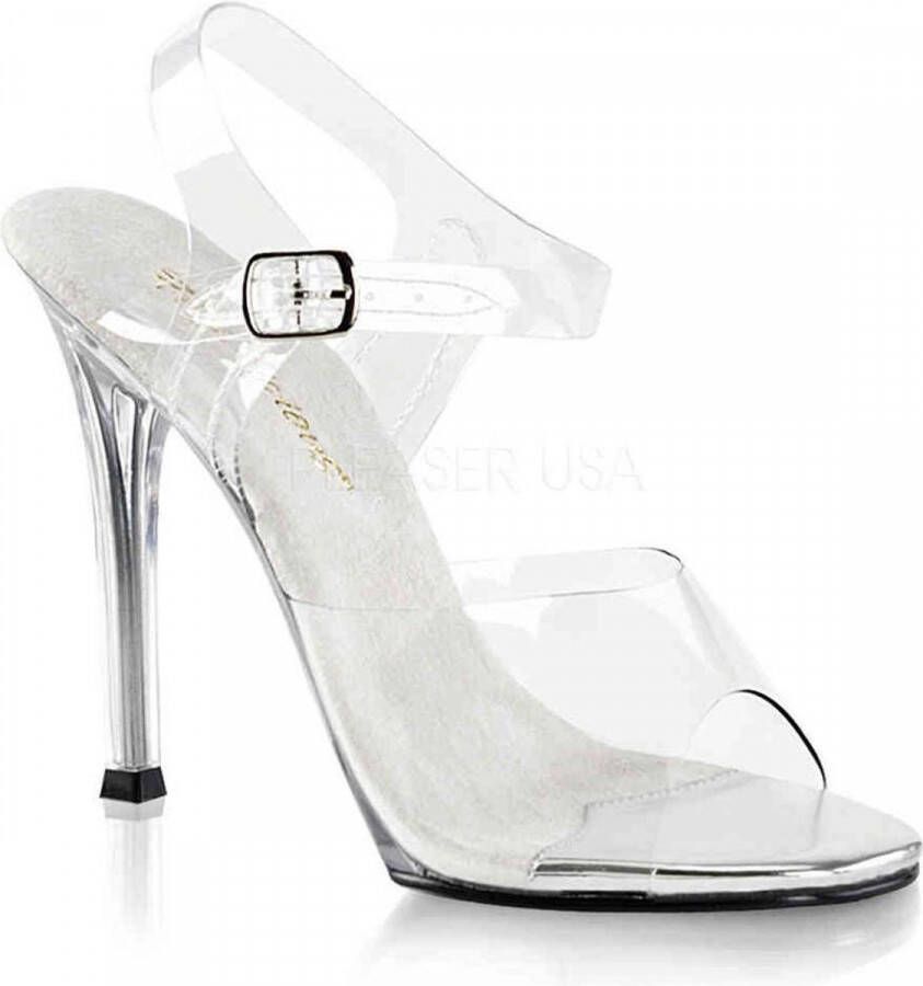 Fabelicious Fabulicious Sandaal met enkelband 35 Shoes GALA 08 Transparant Zilverkleurig