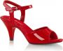Fabelicious Fabulicious Sandaal met enkelband 38 Shoes BELLE 309 Rood - Thumbnail 3