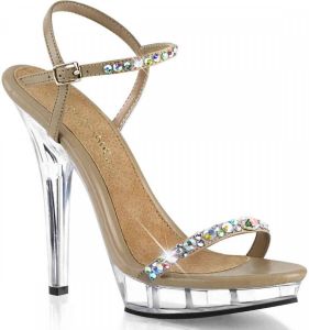 Fabelicious Fabulicious Sandaal met enkelband 39 Shoes LIP 131 Beige Creme