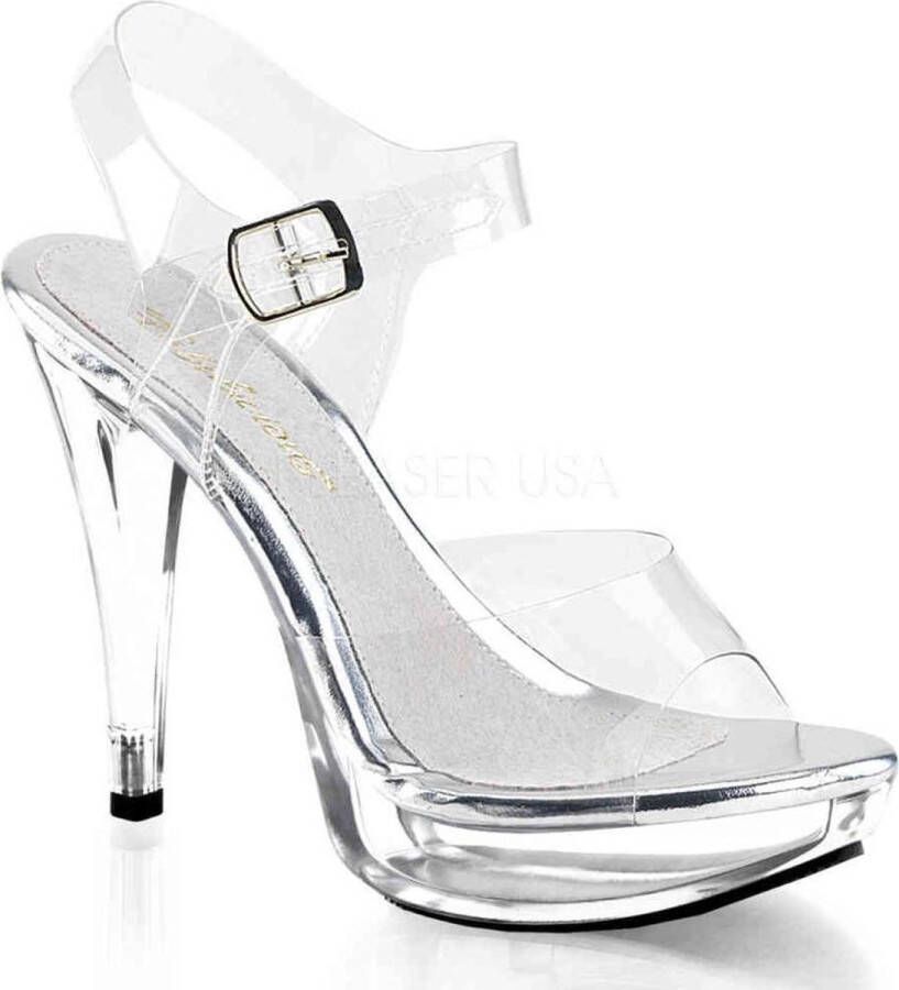 Fabelicious Fabulicious Sandaal met enkelband 44 Shoes COCKTAIL 508 Transparant - Foto 3