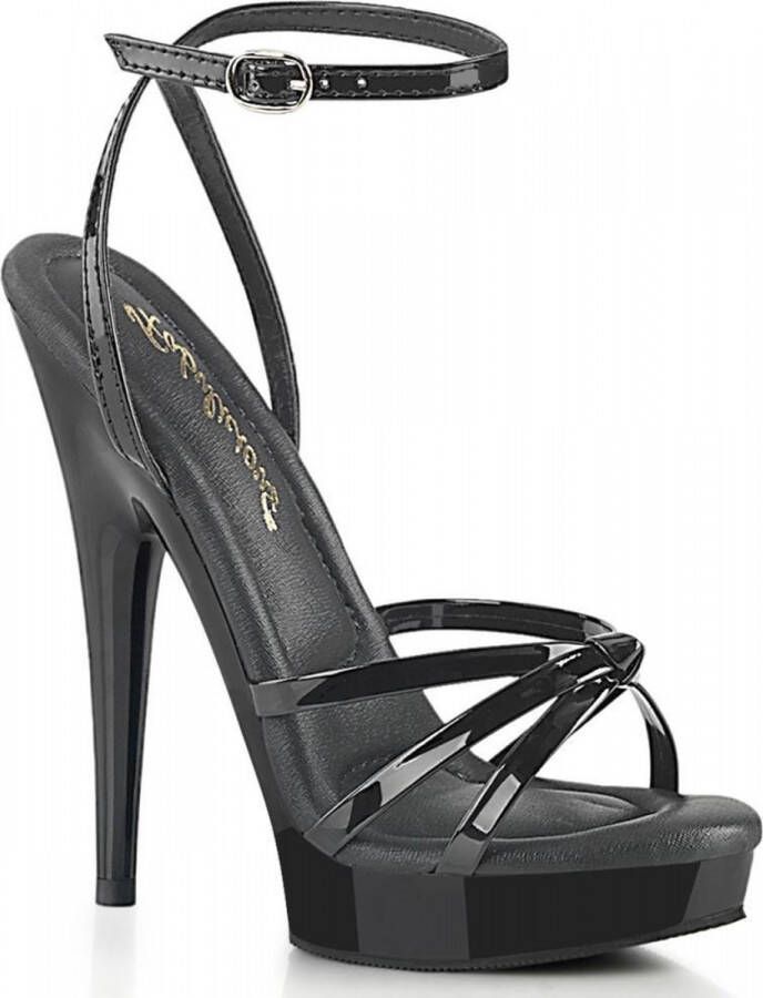 Fabelicious Fabulicious Sandaal met enkelband Paaldans schoenen 41 Shoes SULTRY 638 Zwart