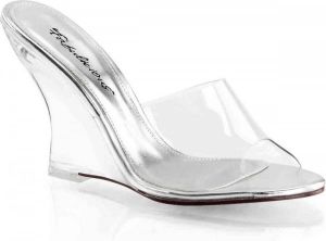 Fabelicious Fabulicious Sleehakken 36 Shoes LOVELY 401 US 6 Transparant Zilverkleurig
