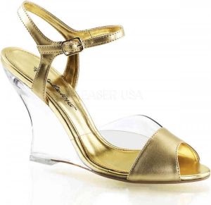 Fabelicious Fabulicious Sleehakken 38 Shoes LOVELY 442 Goudkleurig Transparant