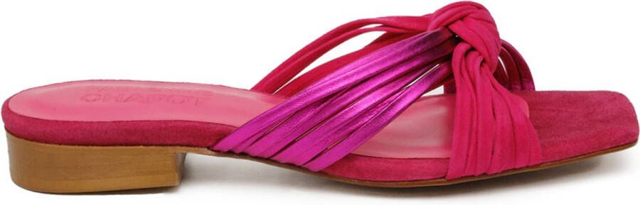 FABIENNE CHAPOT Slippers Dames Momo Sandal Maat: 38 Materiaal: Suède Kleur: Roze - Foto 2