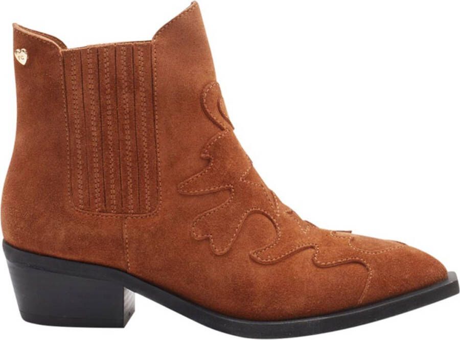 Fabienne Chapot Tammy Boot Enkellaarsjes Enkelboots Dames Camel