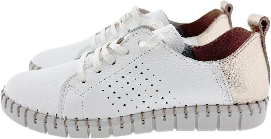 FABIOLAS 26090 veter schoen wit combi