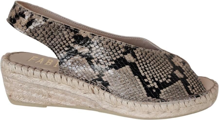 FABIOLAS Sandaal 603500 Beige Piton