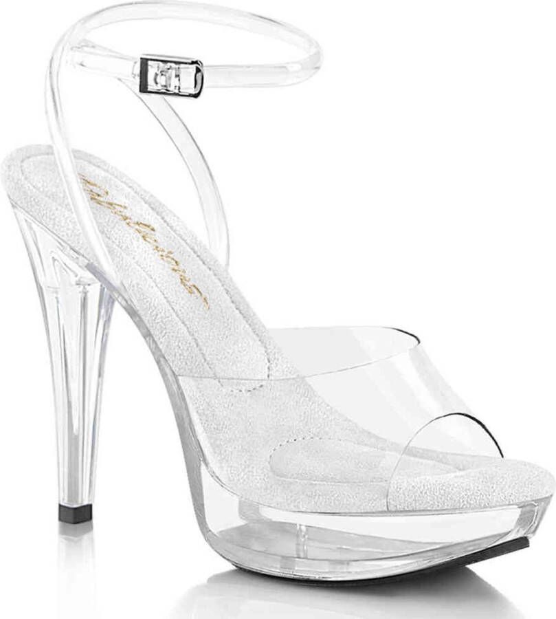 Fabulicious COCKTAIL-506 Sandaal met enkelband 38 Shoes Transparant