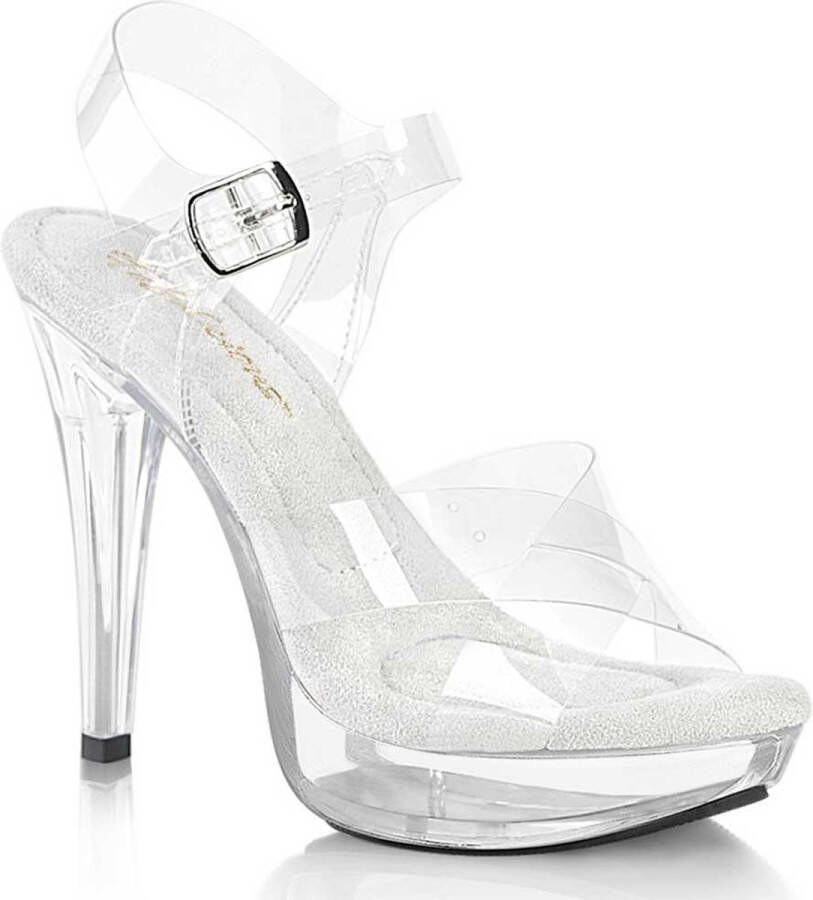 Fabulicious COCKTAIL-507 Sandaal met enkelband 37 Shoes Transparant