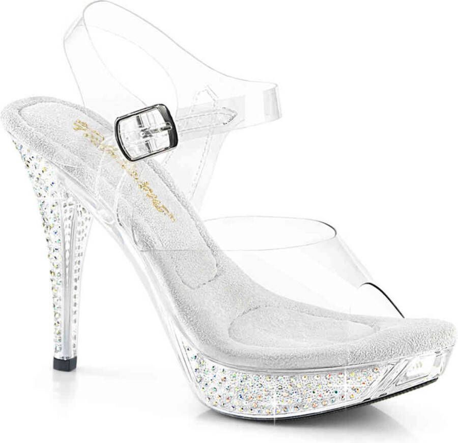 Fabulicious ELEGANT-408ABRS Sandaal met enkelband 37 Shoes Transparant