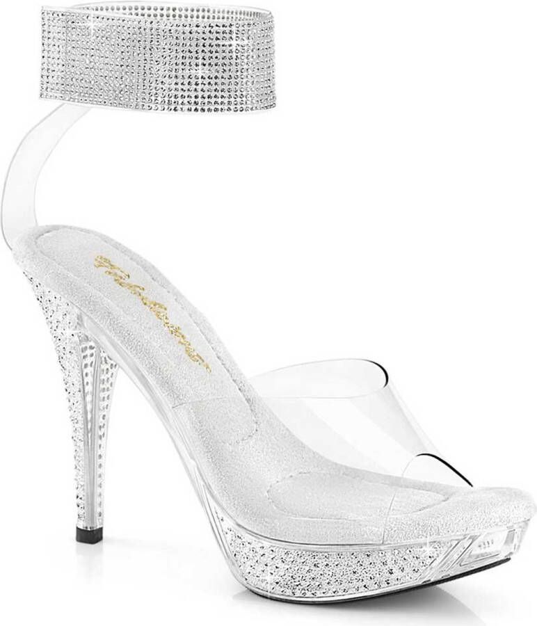 Fabulicious ELEGANT-442 Sandaal met enkelband 39 Shoes Transparant