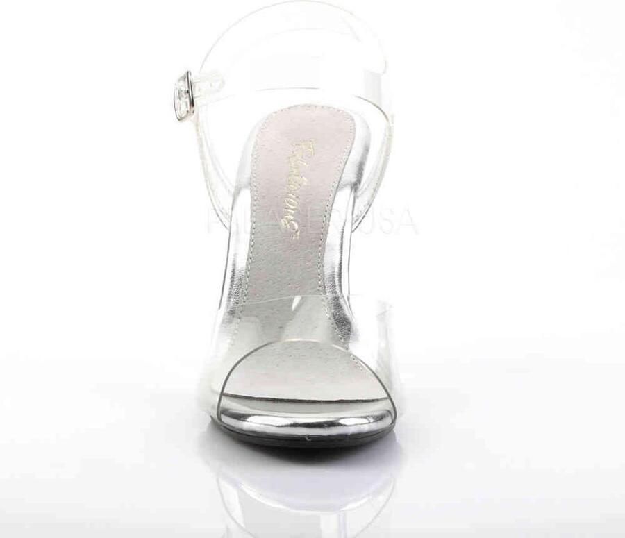 Fabelicious Fabulicious Sandaal met enkelband 37 Shoes CARESS 408 Transparant Zilverkleurig