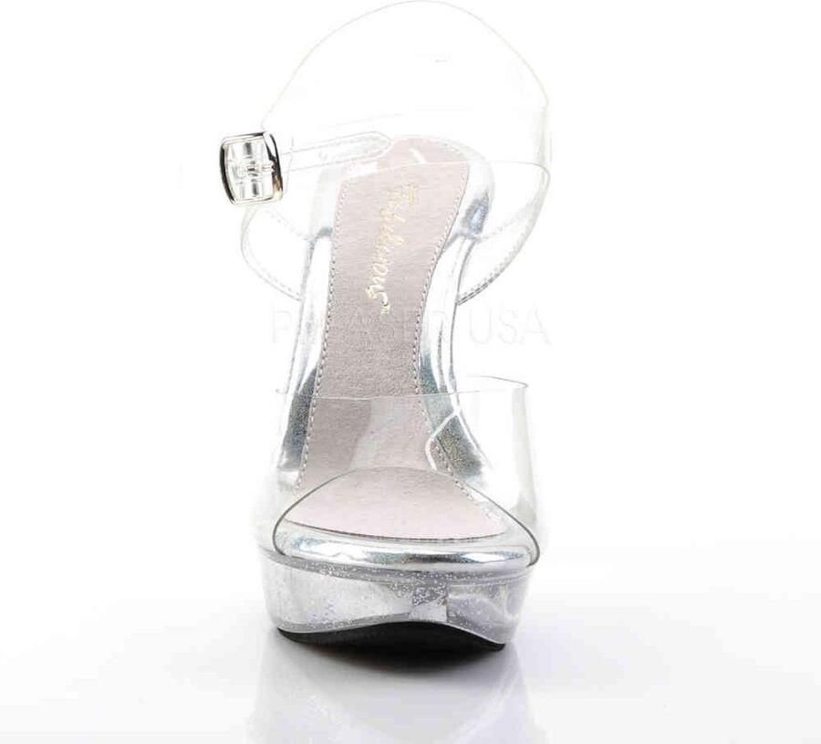 Fabelicious Fabulicious Sandaal met enkelband 41 Shoes COCKTAIL 508MG Transparant