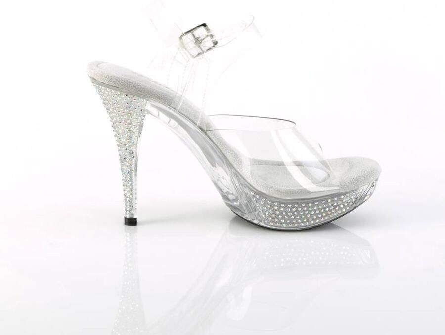 Fabelicious Fabulicious Sandaal met enkelband 36 Shoes ELEGANT 408 Transparant - Foto 3