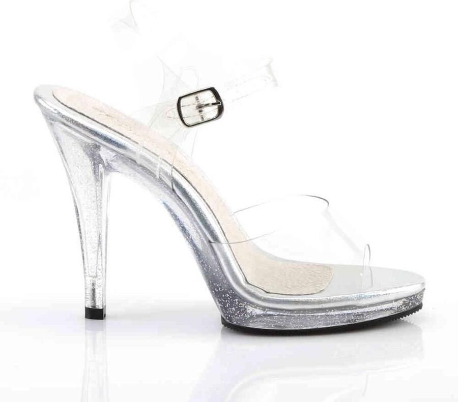 Fabelicious Fabulicious Sandaal met enkelband 41 Shoes FLAIR 408MG Transparant Zilverkleurig - Foto 3