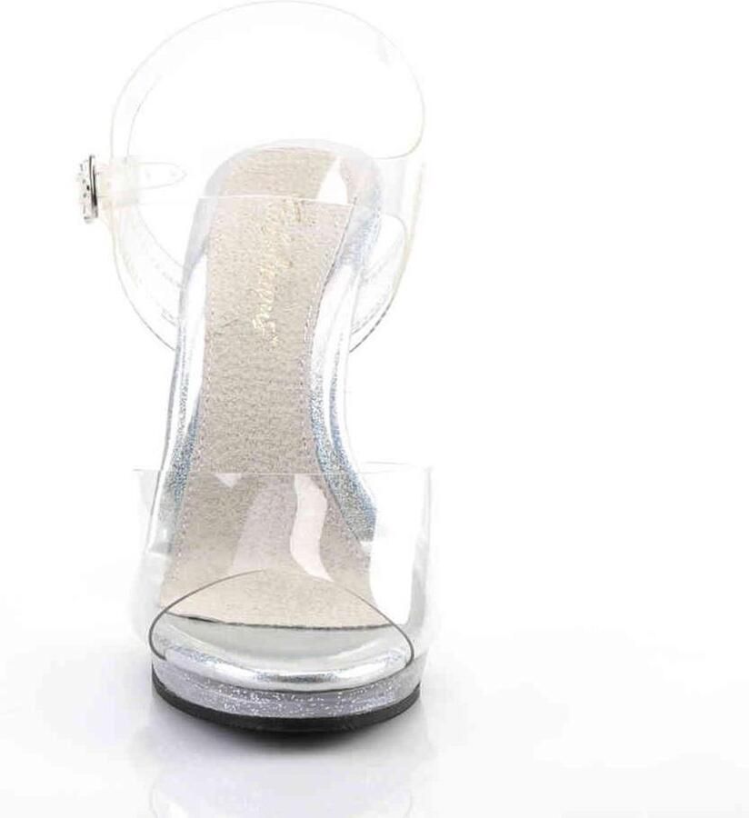 Fabelicious Fabulicious Sandaal met enkelband 41 Shoes FLAIR 408MG Transparant Zilverkleurig