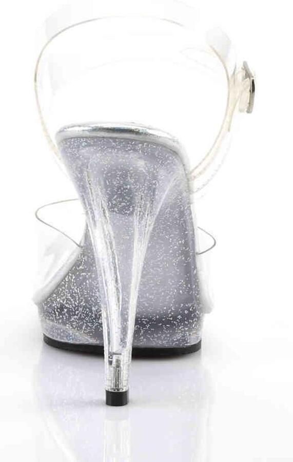 Fabelicious Fabulicious Sandaal met enkelband 41 Shoes FLAIR 408MG Transparant Zilverkleurig - Foto 4