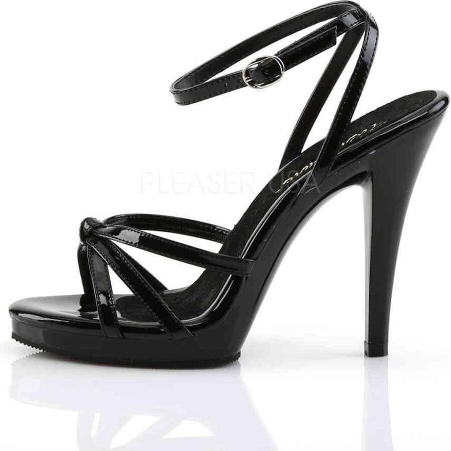 Fabelicious Fabulicious Sandaal met enkelband 47 Shoes FLAIR 436 Zwart