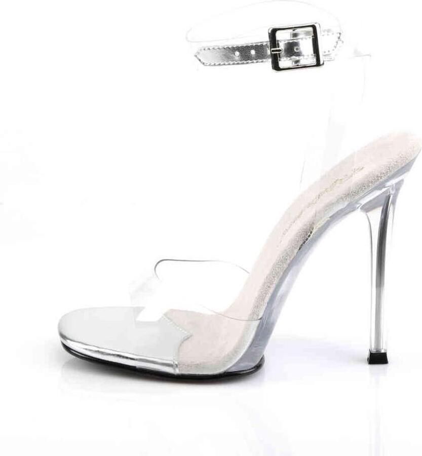 Fabelicious Fabulicious Sandaal met enkelband 40 Shoes GALA 06 Transparant Zilverkleurig