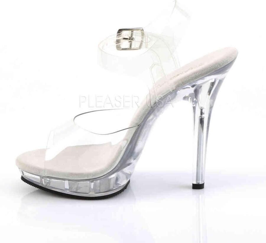 Fabelicious Fabulicious Sandaal met enkelband 40 Shoes LIP 108 Zwart Zilverkleurig