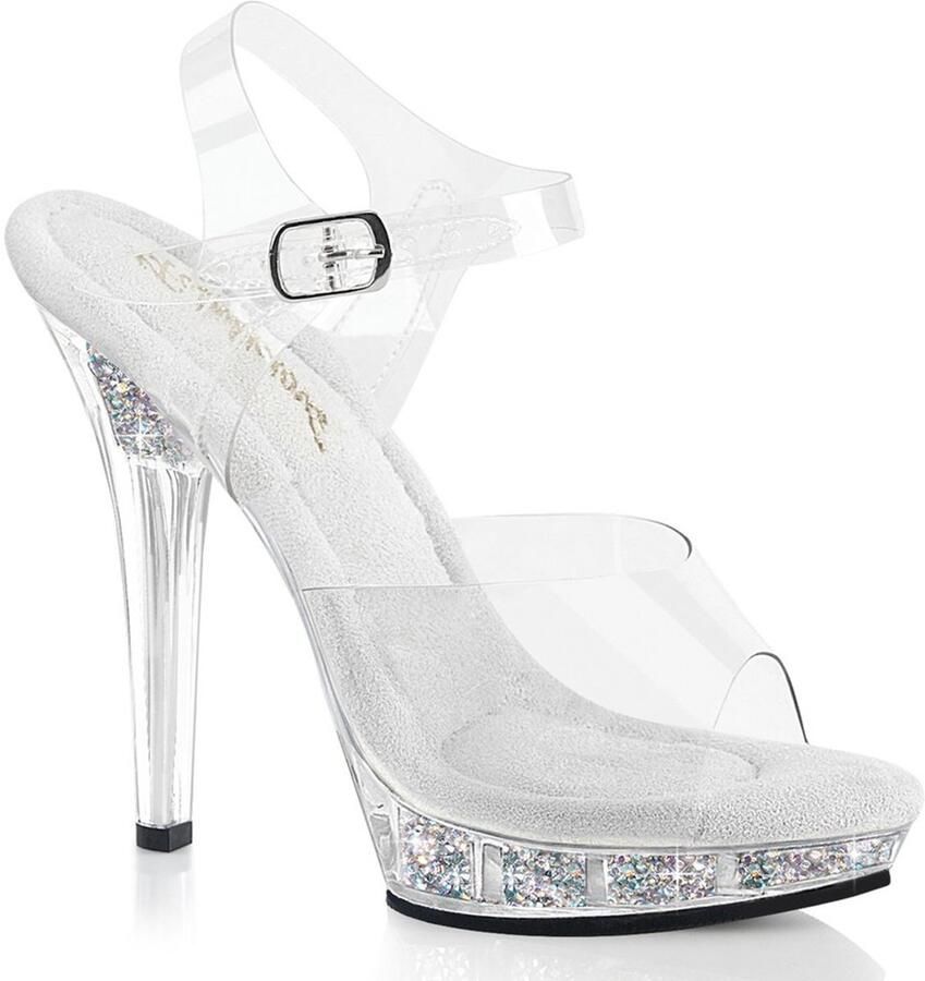 Fabulicious LIP108RSI Sandaal met enkelband 35 Shoes Transparant Wit