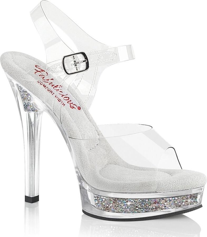 Fabulicious MAJESTY508RSI Sandaal met enkelband 35 Shoes Transparant Wit