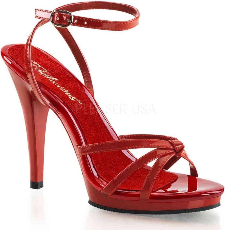 Fabulicious FLAIR-436 4 1 2 Heel 1 2 PF Strappy Ankle Wrap PF Sandal