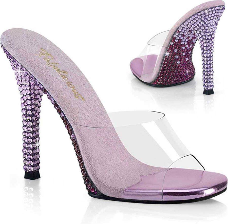 Fabulicious GALA-01DMM Muiltjes met hak 37 Shoes Transparant Paars