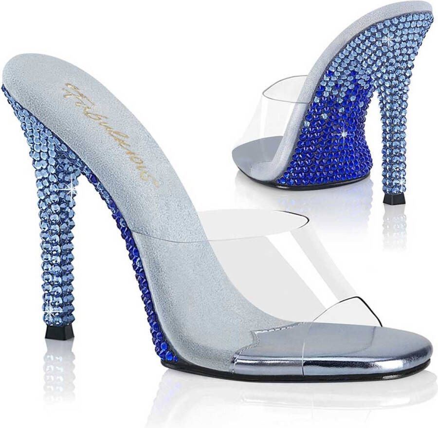 Fabulicious GALA-01DMM Muiltjes met hak 39 Shoes Transparant Blauw