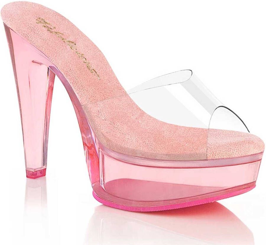 Fabulicious MARTINI-501 Muiltjes met hak 39 Shoes Roze Transparant
