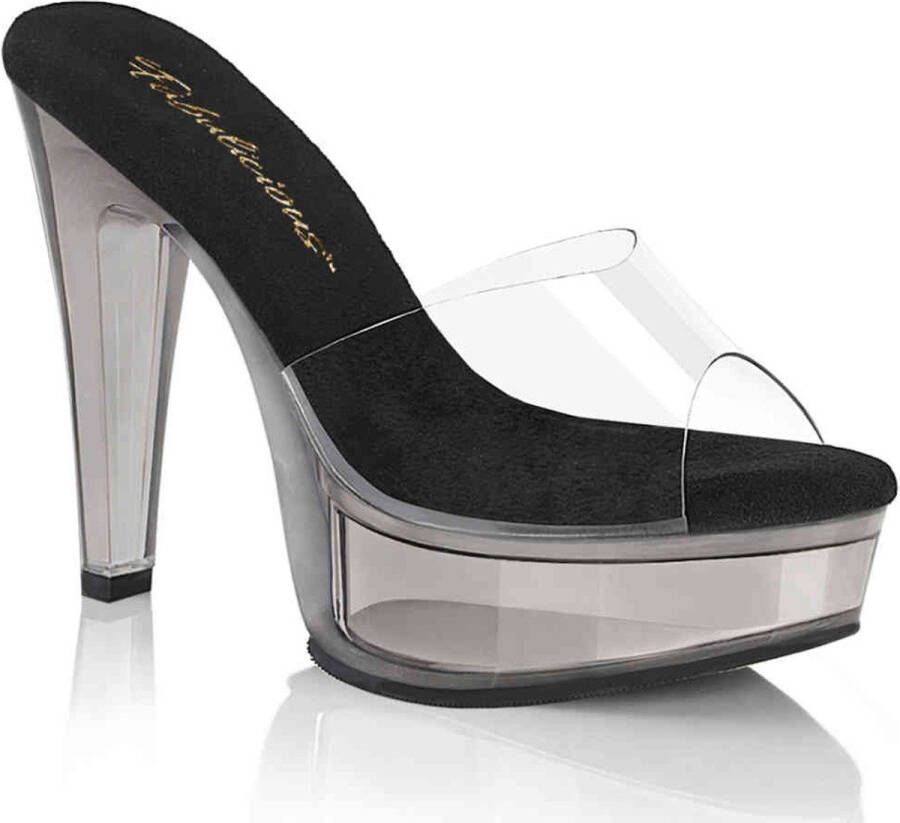 Fabulicious MARTINI-501 Muiltjes met hak 40 Shoes Zwart Transparant