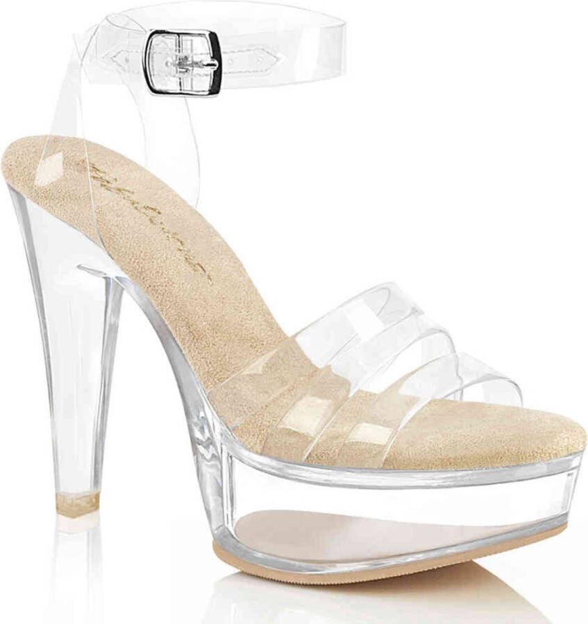 Fabulicious MARTINI-505 Sandaal met enkelband 41 Shoes Transparant