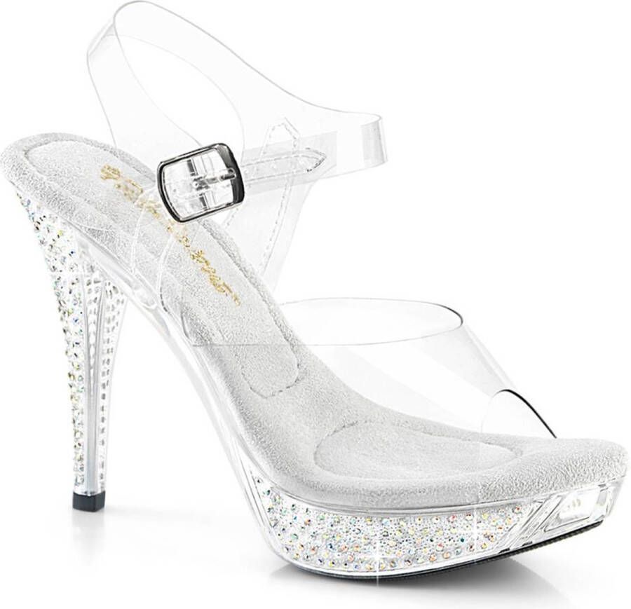Fabelicious Fabulicious Sandaal met enkelband 38 Shoes ELEGANT 408 Transparant