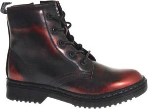 Fabulous Fabs F71311 Burgundy Rood Veterschoen met rits