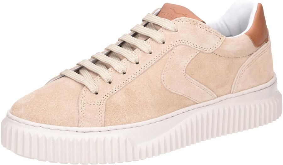 Voile blanche Beige Suède Sneakers Laura Stijl Multicolor Dames